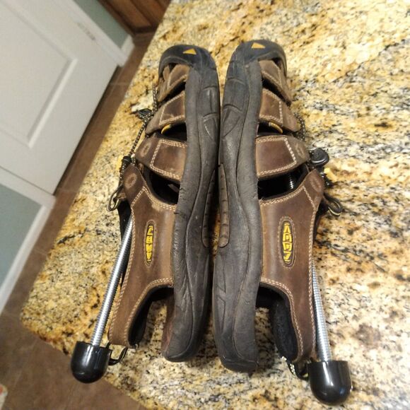 Keen Newport Waterproof Bison Brown Leather Sport Hiking Sandals Men’s Size 13